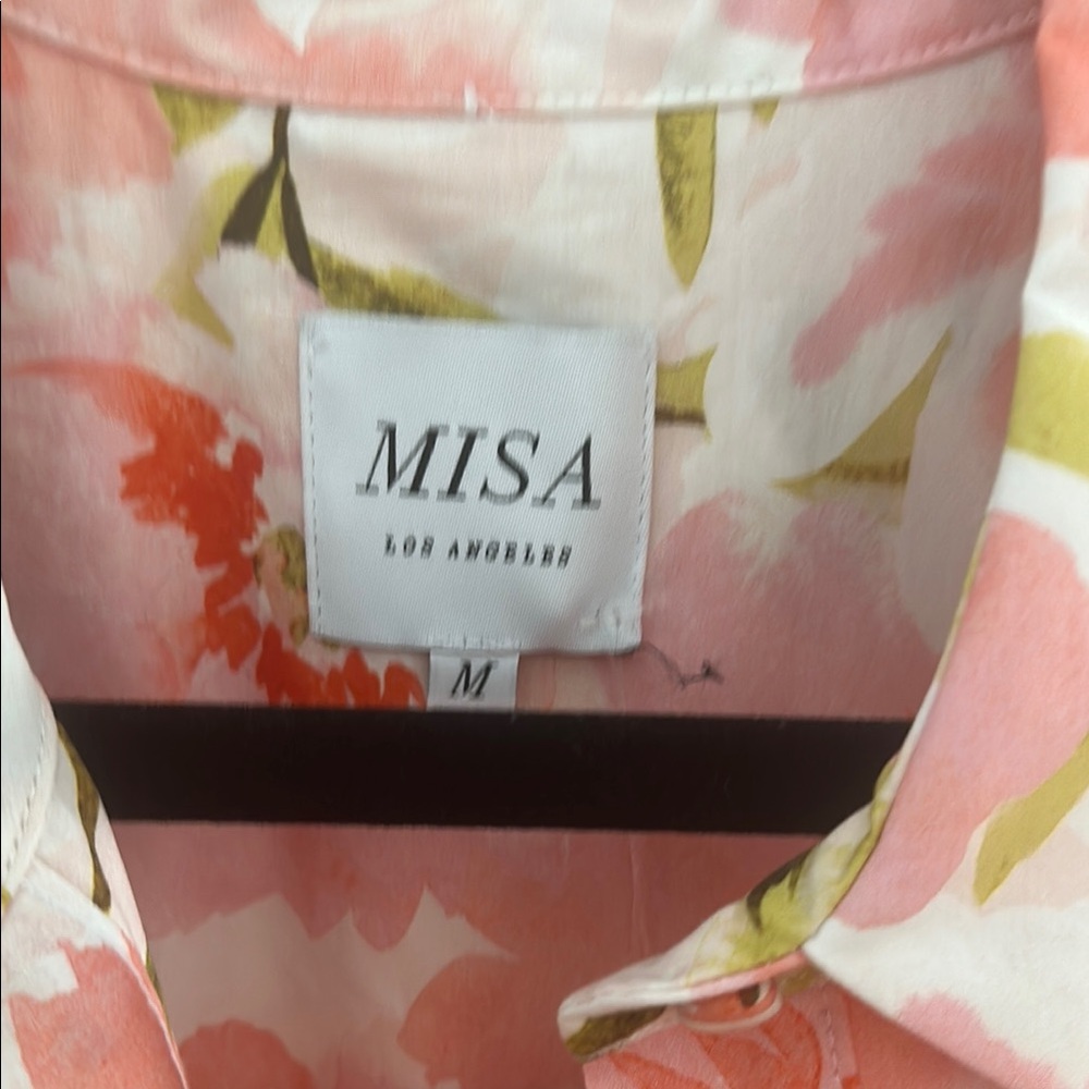 Misa Los Angeles Floral Dress - Pink and Orange - Picture 4 of 6